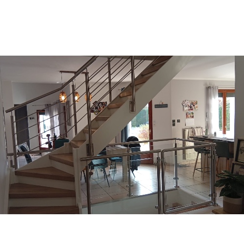 BALUSTRADE INOX ESCALIER INTERIEUR