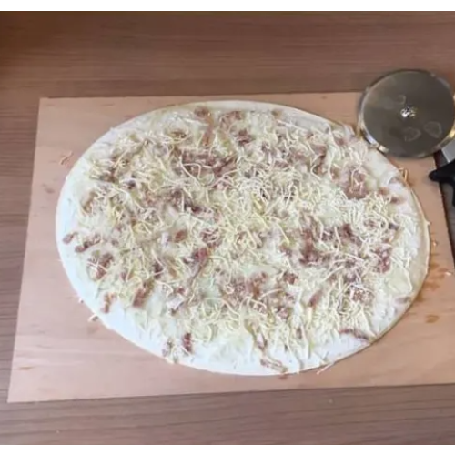 Tarte flambée gratiné