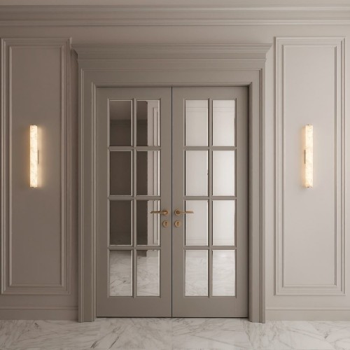 Porte vitrée double battant