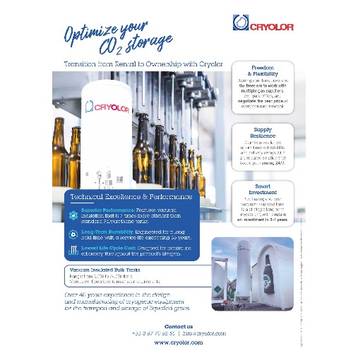 CO2 Storage - Vacuum Insulated Bulk Tanks for Beverage Production