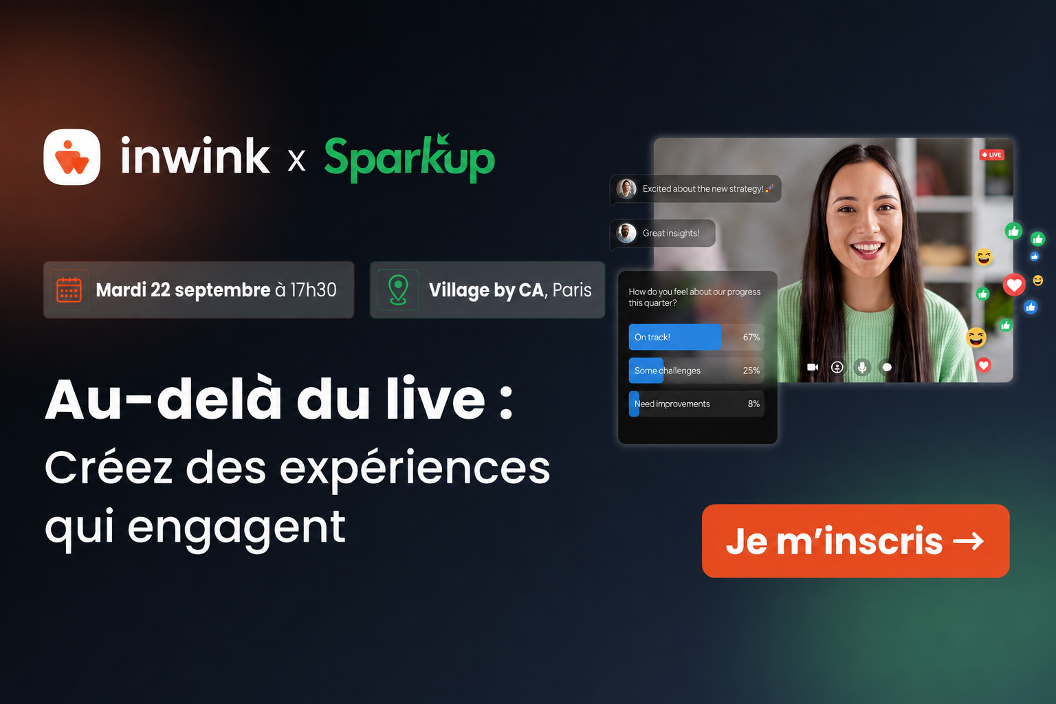 Au-delà du live : Créez des expériences qui engagent - inwink x Sparkup