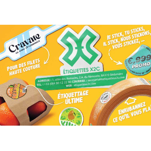 ETIQUETTES X2C FRUITS ET LEGUMES