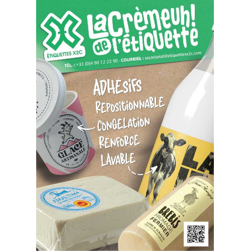 ETIQUETTES X2C AGRO LAIT