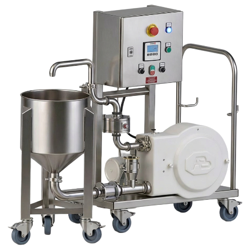 POMPES PÉRISTALTIQUES SÉRIE AB3 SUR CHARIOT ET COFFRET DE DOSAGE - MADE IN FRANCE