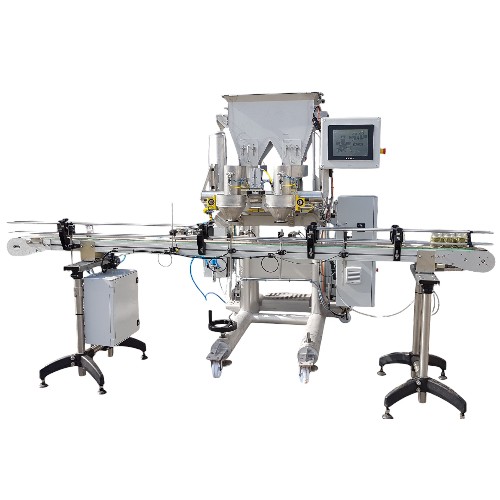 Ligne de dosage pondéral Pot/doypack automatique