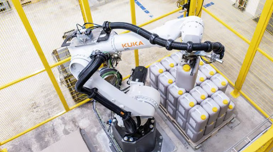 Robot de palettisation/dépalettisation carterisé Kuka