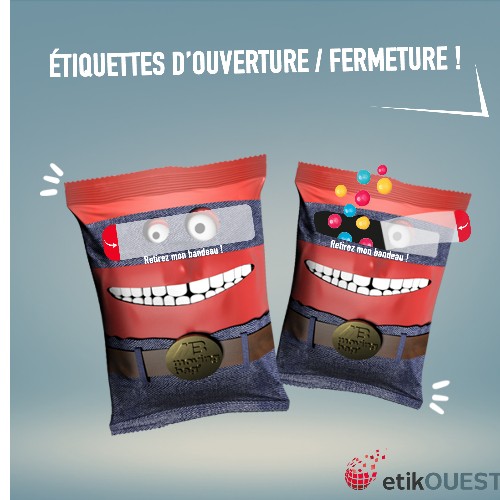 Etiquettes d’ouverture et de refermeture faciles pour emballages