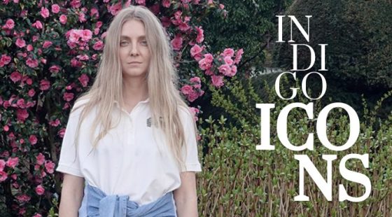 Indigo Icons: Ksenia Schnaider signs the campaign for Denim PV Berlin