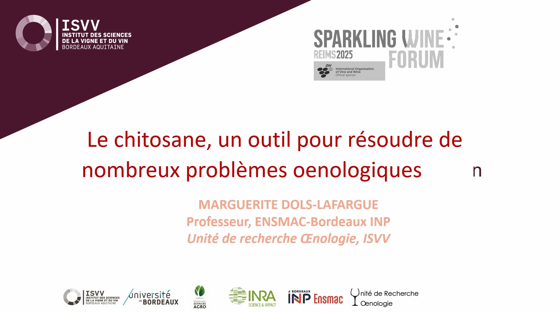 [SWF25] Chitosan in sparkling wine production: innovation in clarification and microbial control