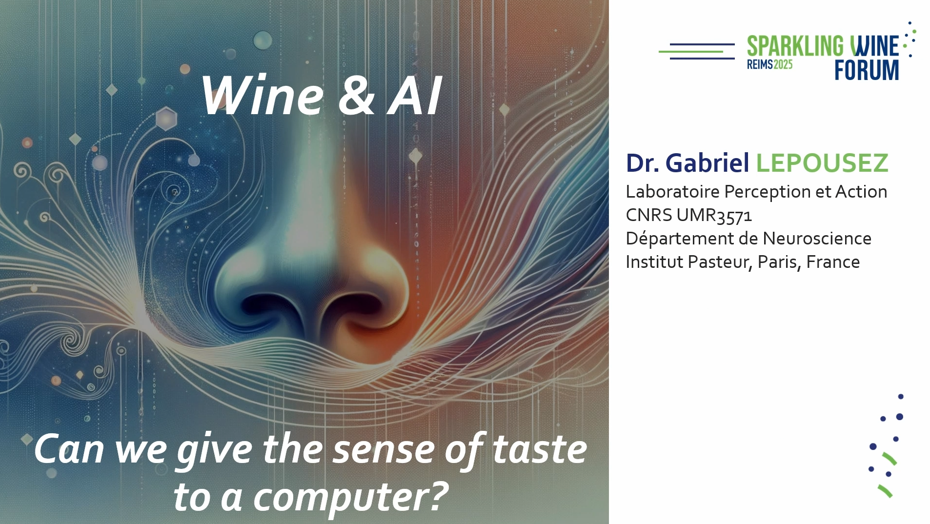 [SWF25] Can we give artificial intelligence a sense of taste, and why?