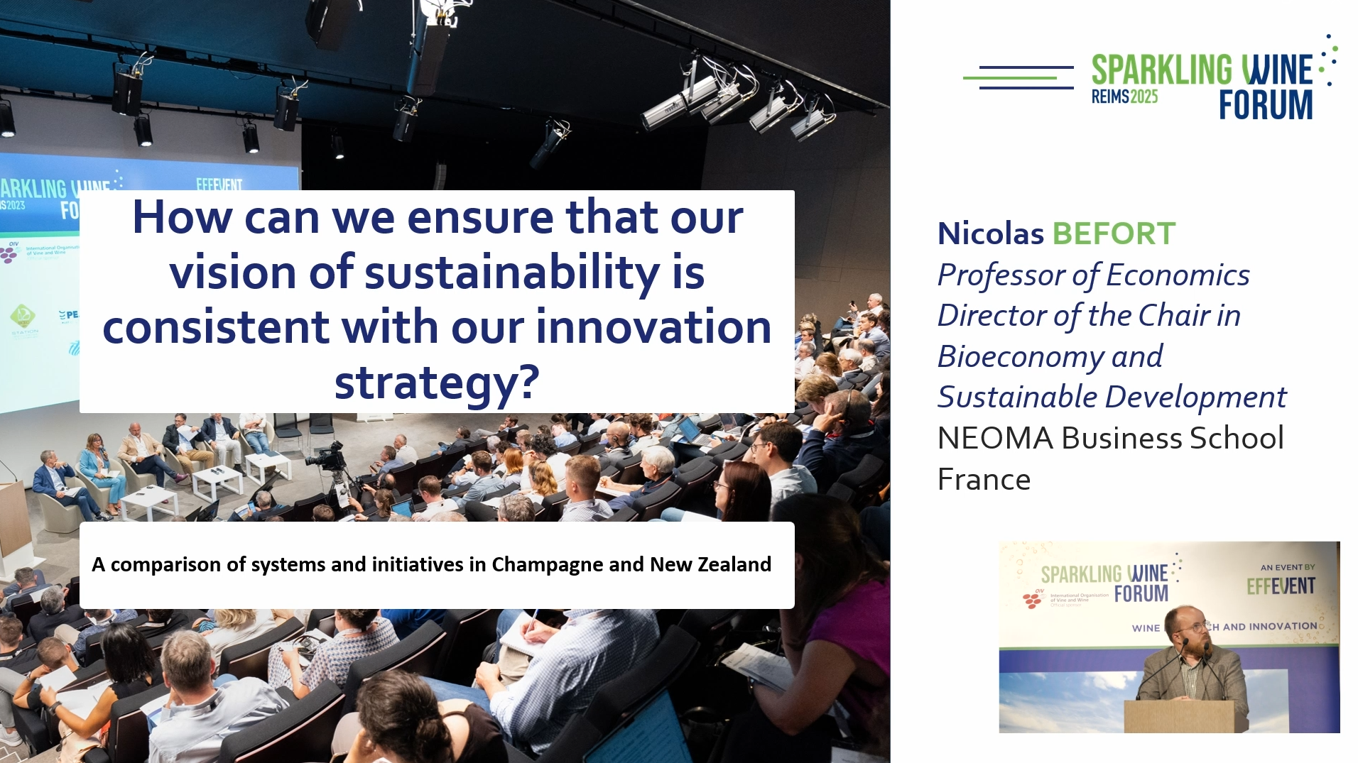 [SWF25] How can we align our vision of sustainability with our innovation strategy? Comparison of measures and initiatives in Champagne and New Zealand