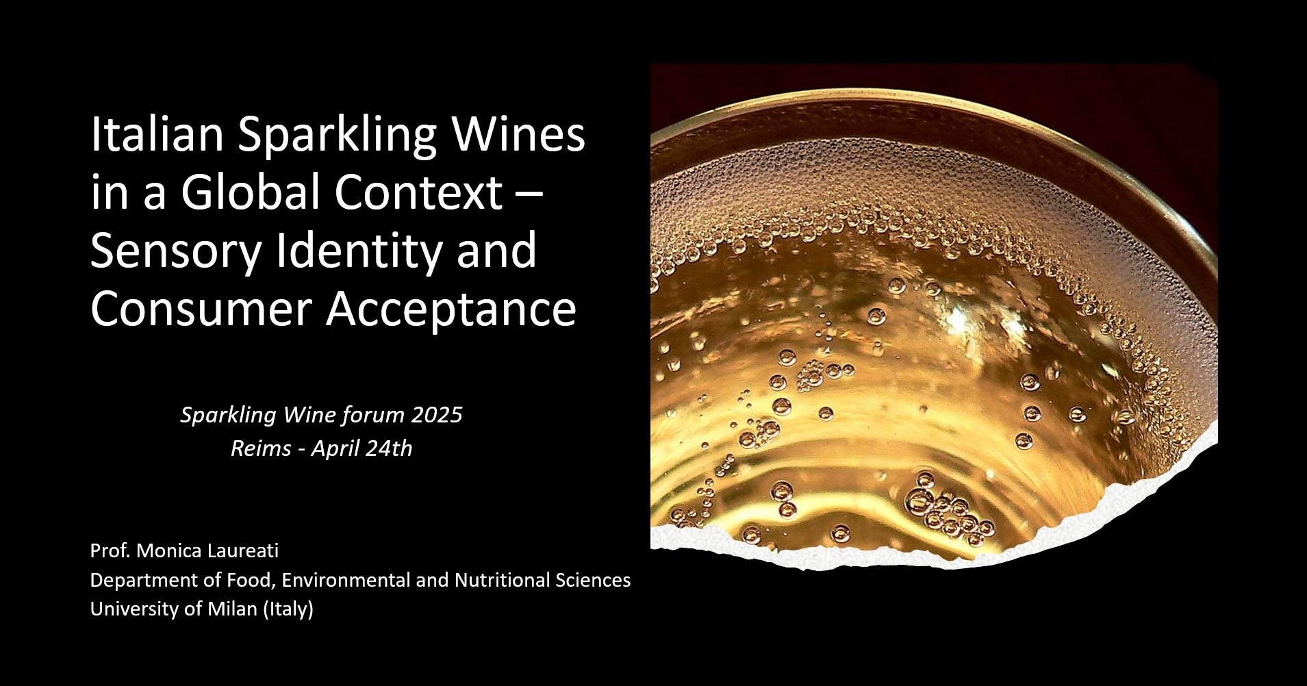 [SWF25] Italian sparkling wines: sensory identity and consumer perception