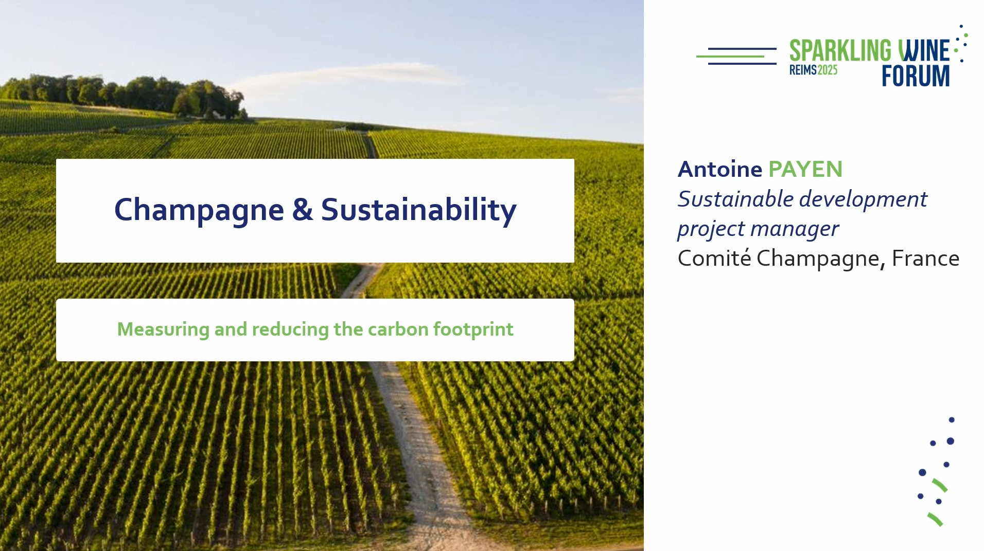 [SWF25] Champagne and sustainability: measuring and reducing the carbon footprint