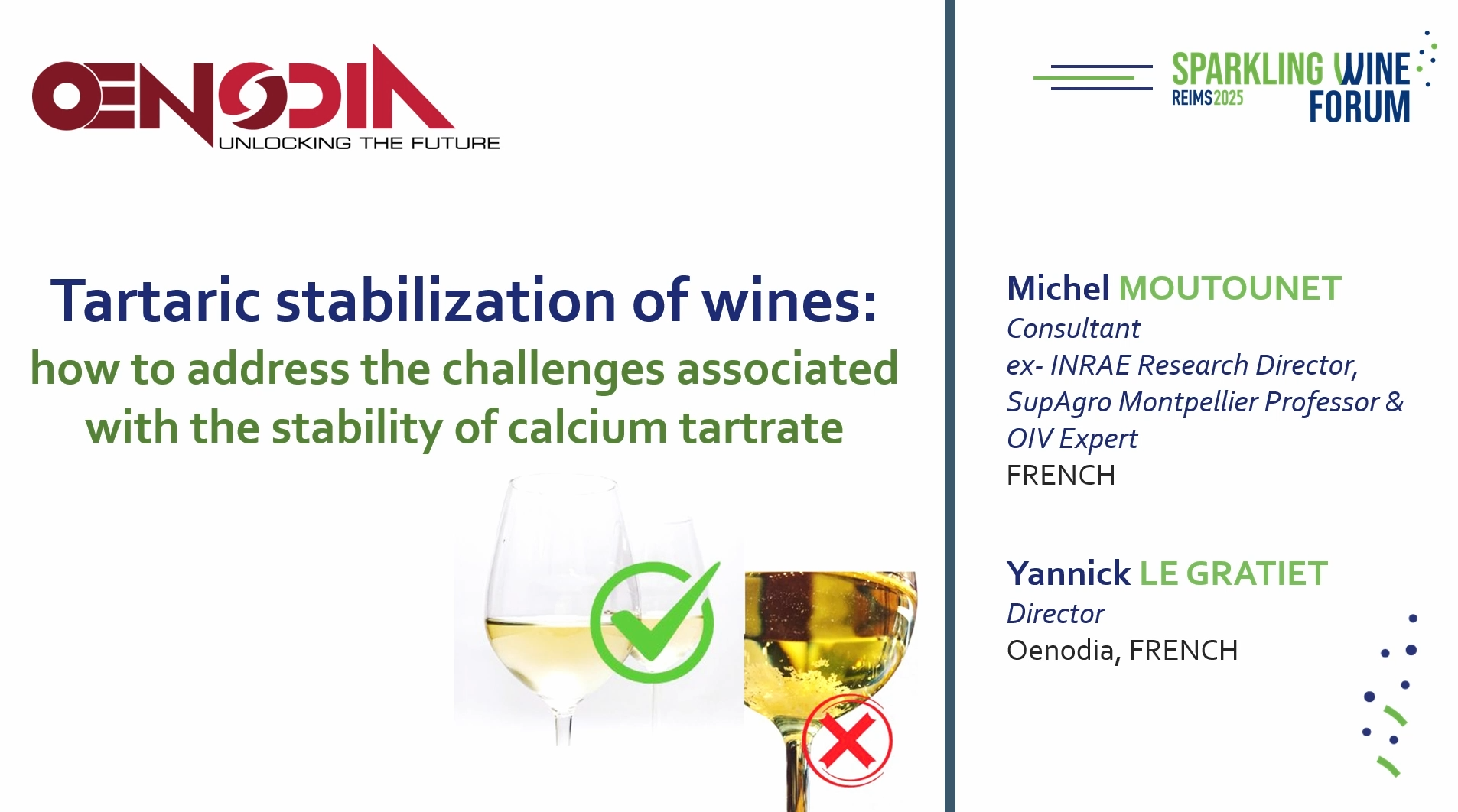 [SWF25] Tartaric stabilization of wines in light of the challenges posed by calcium tartrate stability