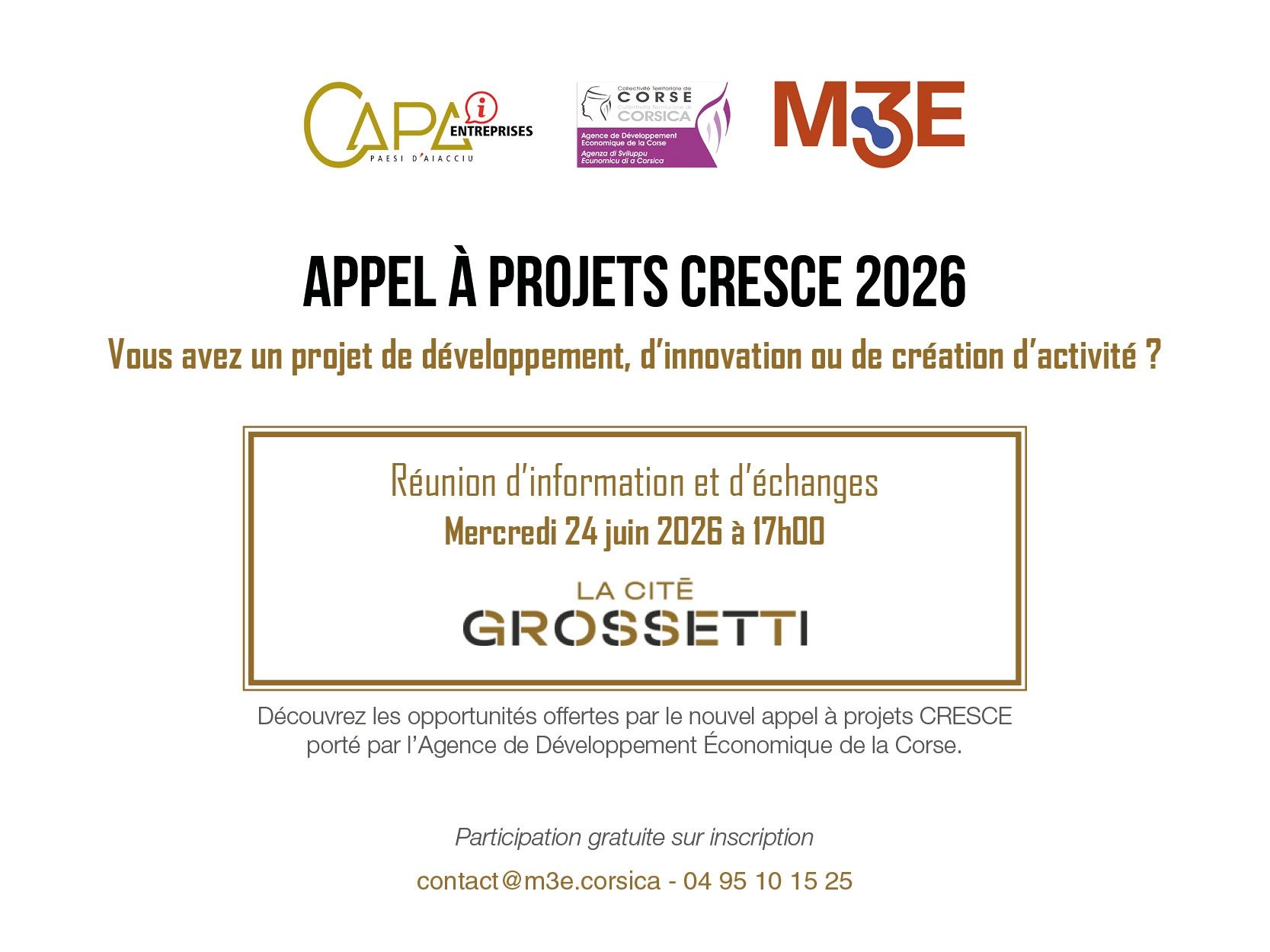 Appel à projets CRESCE 2026
