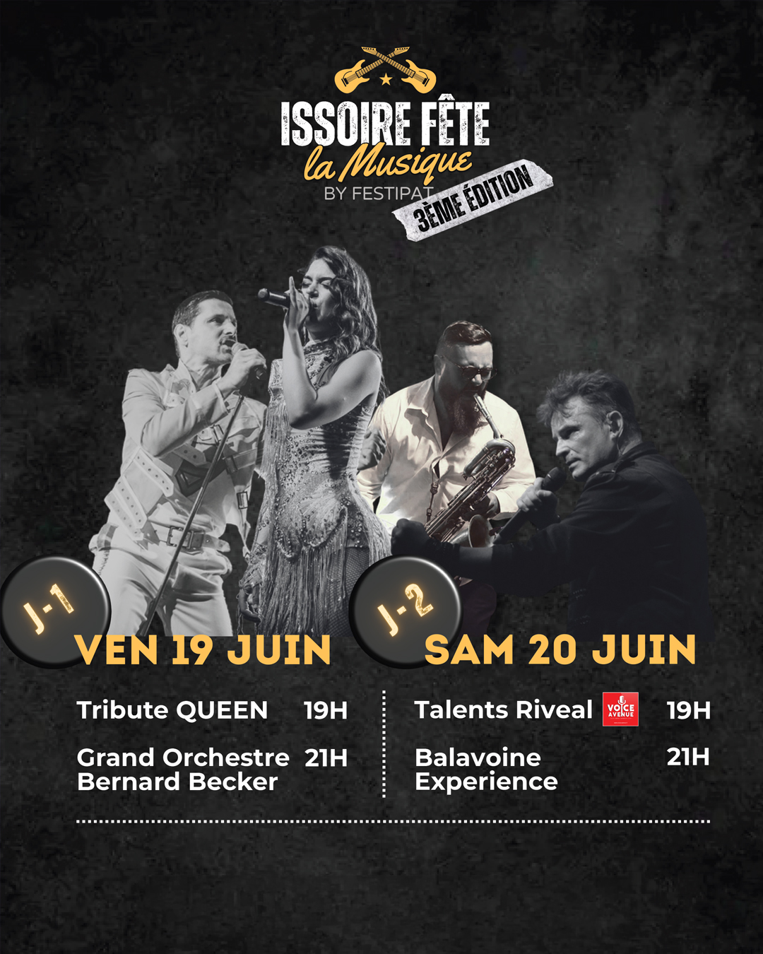 Issoire fête la Musique : deux jours de concerts gratuits en juin avec Queen, Balavoine et le casting The Voice