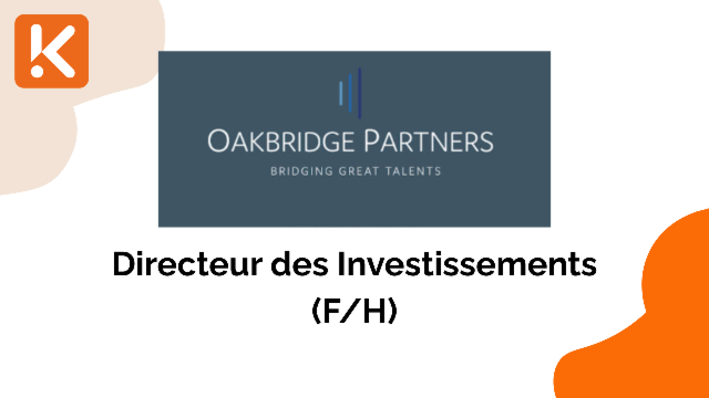 Un Fonds de Dette Privée recherche un Directeur des Investissements basé à Paris (H/F)