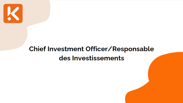Chief Investment Officer/Responsable des Investissements