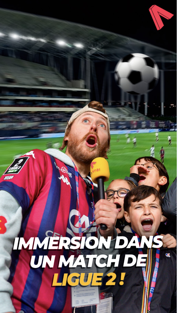  Un match de Ligue 2, ça ressemble à quoi en vrai ? 👀