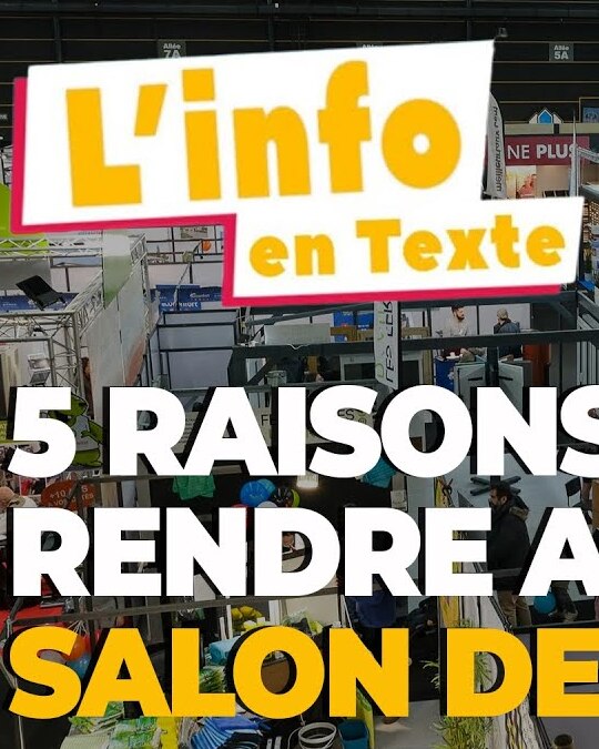 TOP 5 DES RAISONS DE TE RENDRE AU SALON DE L'HABITAT !