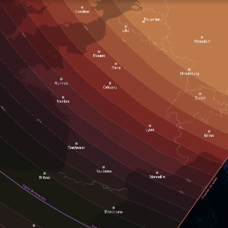 🌘 Éclipse solaire du 12 août 2026 : quel sera le niveau d’obscuration près de chez vous ?