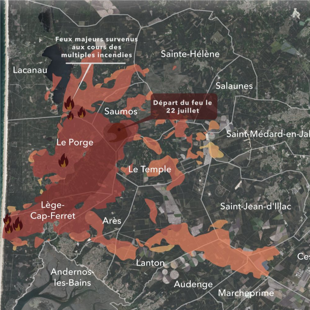 🔥 Incendies en Gironde : l’embrasement d’un territoire