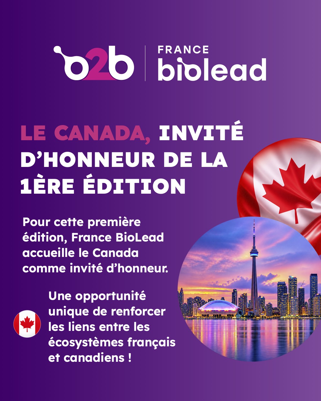 Les Rencontres B2B de la bioproduction France x Canada