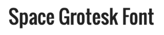 Police Space Grotesk