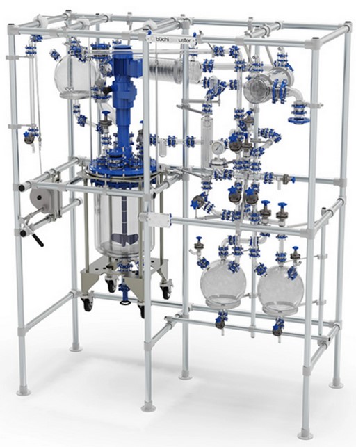 Réacteurs pilotes en verre et acier émaillé 15-250 litres BUCHIGLAS