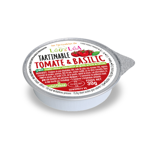 TARTINABLE VÉGÉTAL - TOMATE & BASILIC - 30g