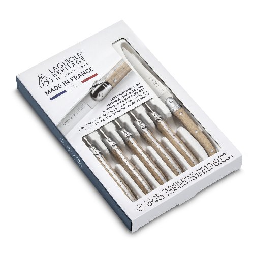 Coffret 6 couteaux à steak Laguiole Heritage Medium MIF