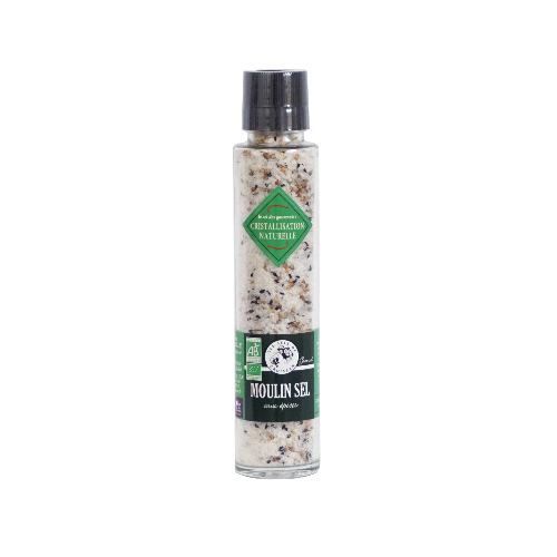 MOULIN 250G - GROS SEL AUX EPICES BIO