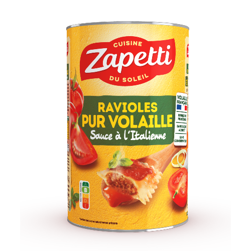 RAVIOLES PUR VOLAILLE SAUCE ITALIENNE - 4000g
