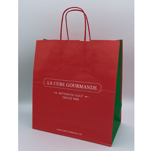 Sac papier poignées torsadées