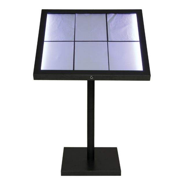 Porte-menu Securit® 3A4 en Acier Galvanisé avec LED