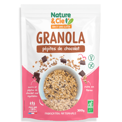 Granola Pépites de chocolat bio sans gluten