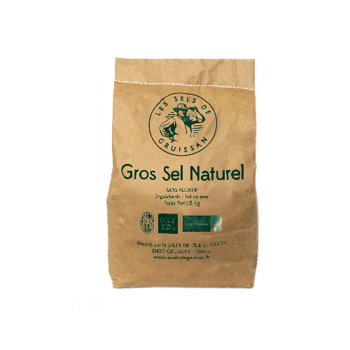 SAC GROS SEL NATUREL BIO - 5KG