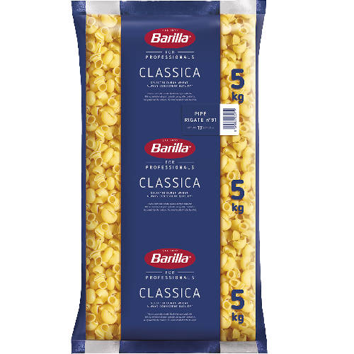 Pâtes Pipe Rigate Classica 5KG