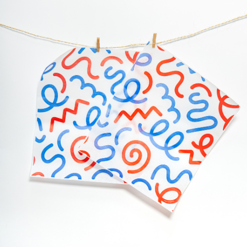 Papier Ingraissable Tricolore 