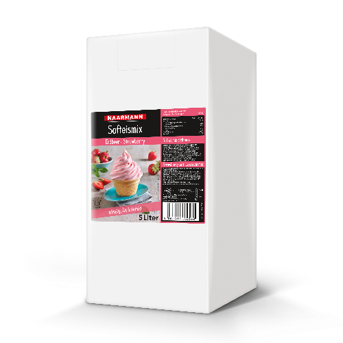 Préparation liquide pour glace soft à la fraise