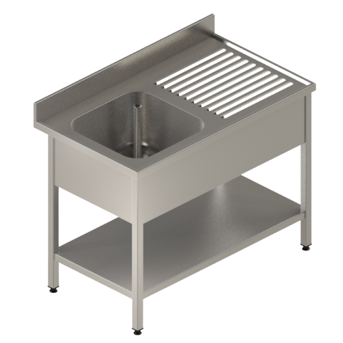 Plonge + étagère pleine prof 600/700 pieds carrés  