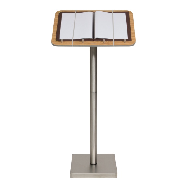 Support pour menu en acier inoxydable Securit®