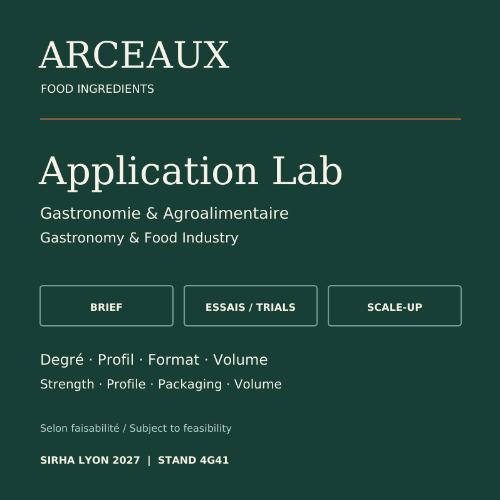 ARCEAUX Application Lab — Gastronomie & Agroalimentaire