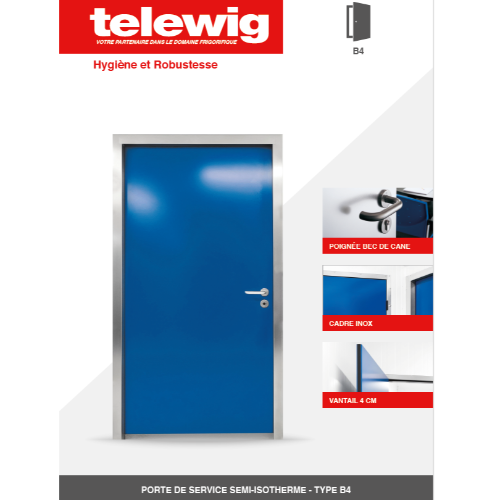 Porte de service semi-isotherme type B4