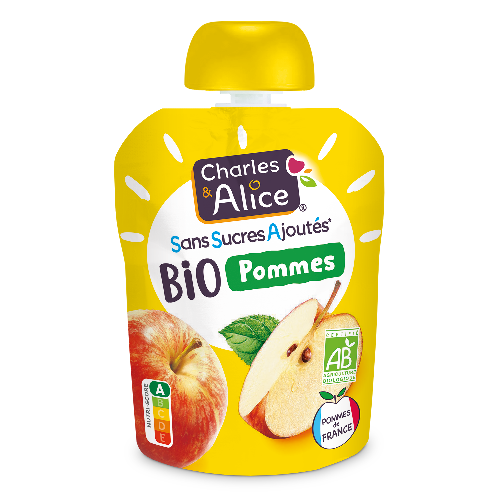 Gourde Pommes Sans Sucres Ajoutés BIO