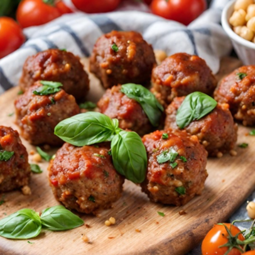 Boulette Pois Chiche Tomate et Basilic Bleu-Blanc-Coeur