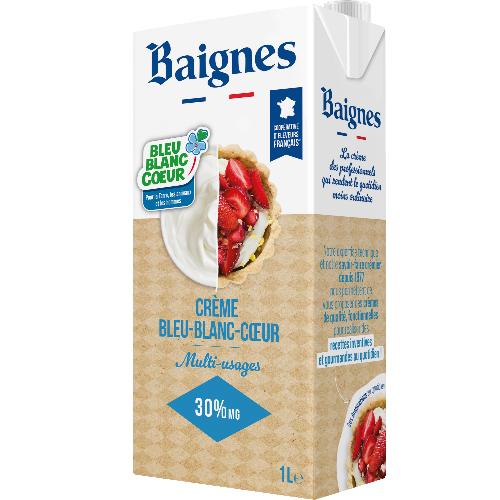 Crème Bleu-Blanc-Cœur Baignes 30% MG