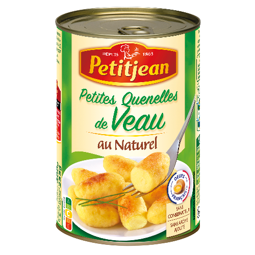 Petites quenelles de veau au naturel - 400G