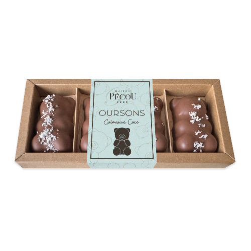 Oursons guimauve noix de coco chocolat lait