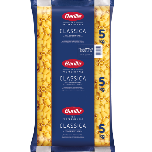 Pâtes Mezze Maniche Rigate Classica 5KG